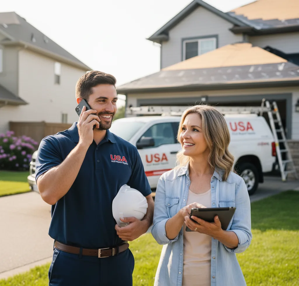 USA Roof Repair Experts customer support in Everman